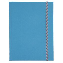 Schrift Iderama 220 x 170 mm 192 pagina's gelijnd - blauw
