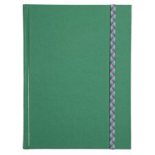 Iderama Notebook 220x170, 192 lined pages - Green