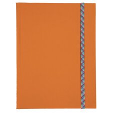 Schrift Iderama 220 x 170 mm 192 pagina's gelijnd - oranje