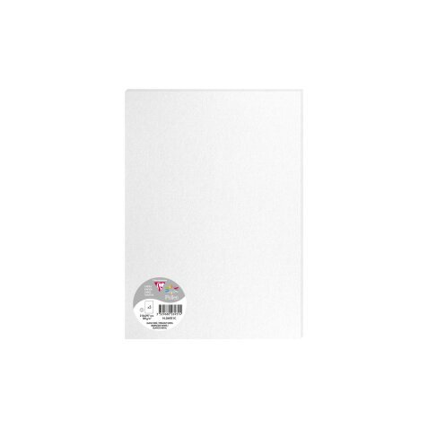 Paquet de 5 feuilles Pollen 210x297mm 120g/m2 - Blanc irisé