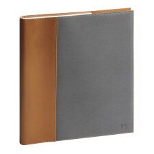 Agenda de bureau Eurotime 27S spiralé Denim 21 x 27 cm Semainier décembre 2024 à décembre 2025 - Gris