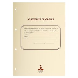 Le Dauphin Refill sheets for Legal Registers 297x210 - White