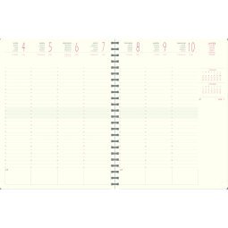 Recharge Agenda de bureau Eurotime 27S spiralé 21 x 27 cm Semainier Janvier à Décembre 2025