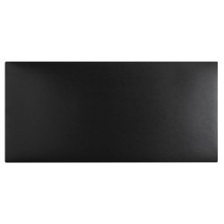 Exacompta PU Desk Mat 40x80cm - Black /Red