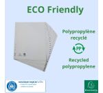 Intercalaire A4+ polypropylène gris Exacompta 31 onglets numériques gris - 1 jeu