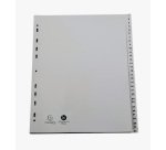 Intercalaire A4+ polypropylène gris Exacompta 31 onglets numériques gris - 1 jeu