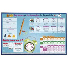 Sous-main rigide PVC Maths - 37,5x57,5 cm - Visuel