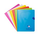 Cahier piqué Clairefontaine Mimesys 16,5 x 21 cm ligné 72 pages couleurs assorties