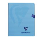 Cahier piqué Clairefontaine Mimesys 16,5 x 21 cm ligné 72 pages couleurs assorties