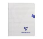 Cahier piqué Clairefontaine Mimesys 16,5 x 21 cm ligné 72 pages couleurs assorties