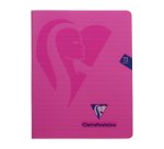 Cahier piqué Clairefontaine Mimesys 16,5 x 21 cm ligné 72 pages couleurs assorties