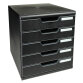 MODULO A4 - 5 drawers ECOBlack black - Black