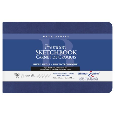 Beta Series carnet souple 26F 14x21,6cm 270g - Blanc