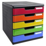 MODULO A4 5 draw black/harlequin glossy - Harlequin