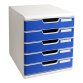 MULTIDRAWER SYSTEM /5 x 54 mm light grey/blue