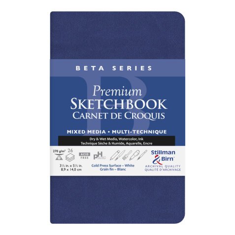 Beta Series carnet souple 26F 8,9x14cm 270g - Blanc