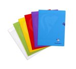 Cahier piqué Clairefontaine Mimesys 24 x 32 cm grands carreaux 48 pages couleur assorties