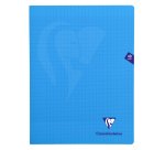 Cahier piqué Clairefontaine Mimesys 24 x 32 cm grands carreaux 48 pages couleur assorties