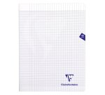 Cahier piqué Clairefontaine Mimesys 24 x 32 cm grands carreaux 48 pages couleur assorties