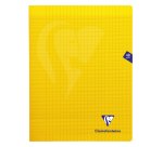 Cahier piqué Clairefontaine Mimesys 24 x 32 cm grands carreaux 48 pages couleur assorties
