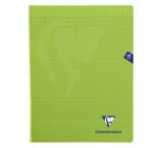 Cahier piqué Clairefontaine Mimesys 24 x 32 cm grands carreaux 48 pages couleur assorties