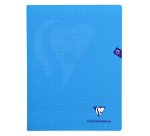 Cahier piqué Clairefontaine Mimesys 24 x 32 cm grands carreaux 140 pages  couleurs assorties