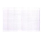 Cahier piqué Clairefontaine Mimesys 24 x 32 cm grands carreaux 140 pages  couleurs assorties