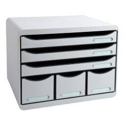 Module de classement Storebox 6 tiroirs Office - Gris lumière