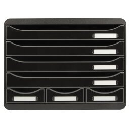 STORE-BOX MINI 7 drawers ECOBlack glossy - Glossy black