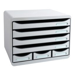 Ladenbox STORE-BOX MINI 7 laden - Lichtgrijs