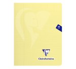 Cahier piqué Clairefontaine Mimesys Pastel 17 x 22 cm grands carreaux 48 pages couleurs assorties