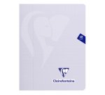 Cahier piqué Clairefontaine Mimesys Pastel 17 x 22 cm grands carreaux 48 pages couleurs assorties