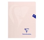 Cahier piqué Clairefontaine Mimesys Pastel 17 x 22 cm grands carreaux 48 pages couleurs assorties