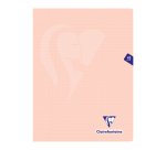 Cahier piqué Clairefontaine Mimesys Pastel 24 x 32 cm grands carreaux 48 pages couleurs assorties