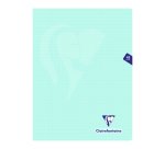 Cahier piqué Clairefontaine Mimesys Pastel 24 x 32 cm grands carreaux 48 pages couleurs assorties