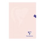 Cahier piqué Clairefontaine Mimesys Pastel 24 x 32 cm grands carreaux 48 pages couleurs assorties