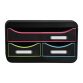 SMALL-BOX MINI 3 drawer black/harlequin/ - Black/harlequin