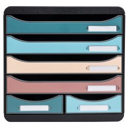 Big Box Maxi filing module 6 drawers Skandi - Assorted colours