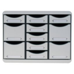 Moule de classement Storebox Multi 11 tiroirs Office - Gris lumière