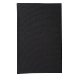 Account book squared paginated 300 pages - 36x22,5cm - Black