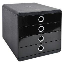 POP-BOX Metallic black/silver - Glossy black