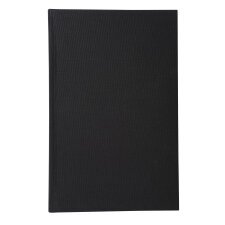 Account book squared paginated 400 pages - 36x22,5cm - Black