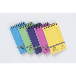 Minor Pad Europa bloc reliure intégrale en-tête 7,6x12cm 120 pages détachables ligné Couleur aléatoire - Assortiment C