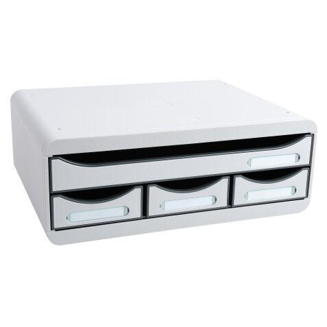 Cassettiera Toolbox 4 cassetti Office - Grigio chiaro