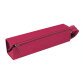 Rhodiarama trousse plumier simili cuir italien 23x5x5 cm - Framboise