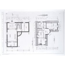 Pak van 10 geperforeerde showtassen - gladde PVC 12/100ste - A3 horizontaal - Transparant