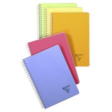 Carnet reliure intégrale Linicolor FRESH Clairefontaine 14,8 x 21 cm - 5 x 5 - 180 pages