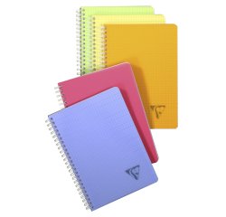 Carnet reliure intégrale Linicolor FRESH Clairefontaine 14,8 x 21 cm - 5 x 5 - 180 pages