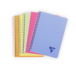 Clairefontaine linicolor, wirobound notebooks, 14,8x21, 90sheets, l, ass colour - assortment