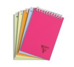 Bloc de bureau Linicolor Fresh Clairefontaine 10,5 x 14,8 cm reliure intégrale - 5 x 5 - 80 feuilles